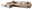 Beige Ecksofa mit Ottomane, dekoriert mit Kissen und Decke, seitliche Perspektive