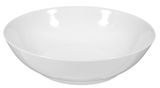 Weiße Salatschale Rondo/Liane 19cm, seitliche Perspektive