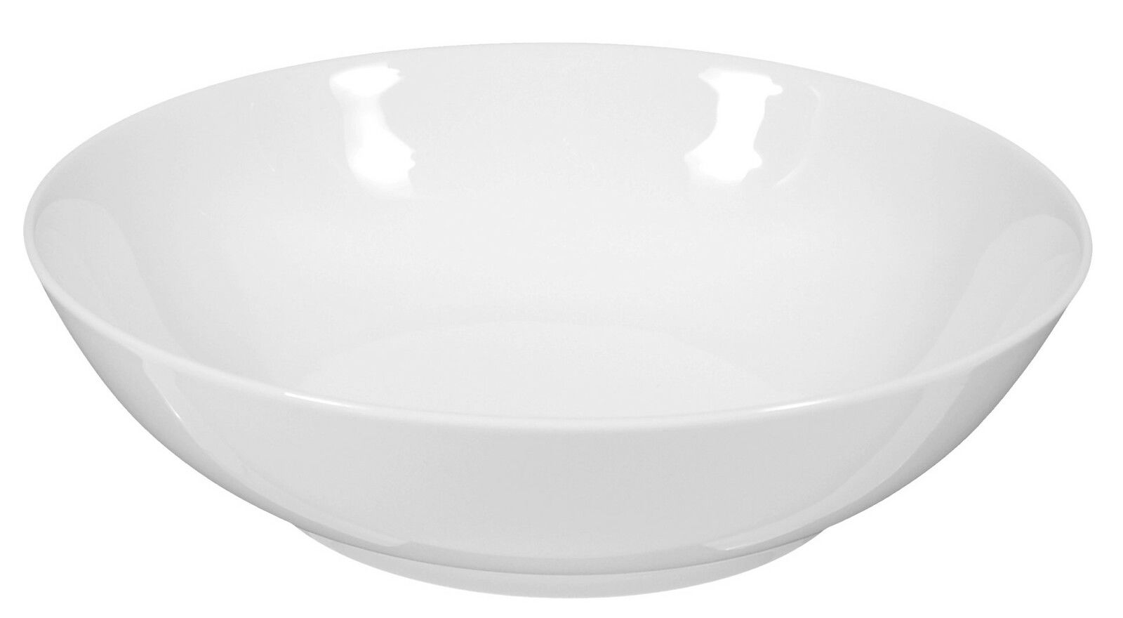 Seltmann Weiden Salatschale Rondo/Liane uni 7 Weiße Salatschale Rondo/Liane 19cm, seitliche Perspektive