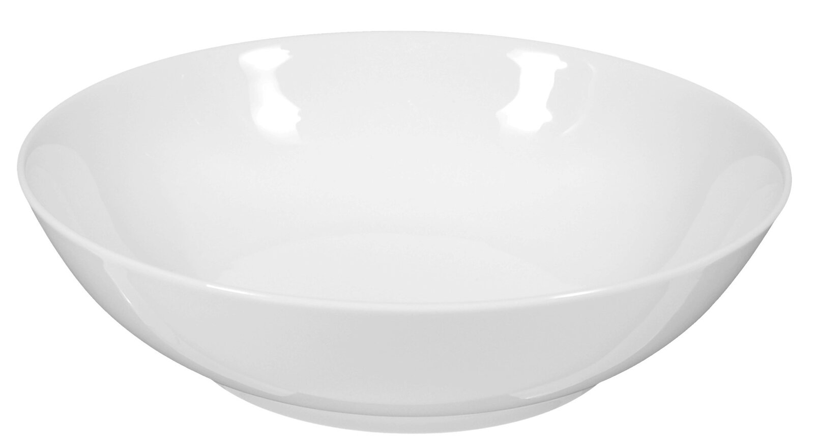 Seltmann Weiden Salatschale Rondo/Liane uni 7 Weiße Salatschale Rondo/Liane 19cm, seitliche Perspektive