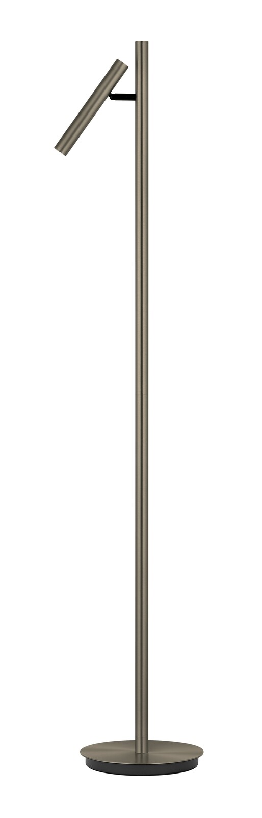 Elements by Bankamp LED-staande lamp/leeslamp ARNE Moderne LED-Steh- und Leseleuchte in seitlicher Ansicht mit schlankem, minimalistischem Design und verstellbarem Lesearm.