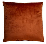 Rotes Kissen 45x45cm aus Samt, Vorderansicht