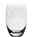 Elegantes Trinkglas Chateau mit feinem floralen Muster, seitliche Perspektive