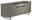 Moderano TV-Lowboard Serie BORMIO in seitlicher Perspektive, modernes Design mit glatter Oberfläche und schwarzen Metallfüßen.