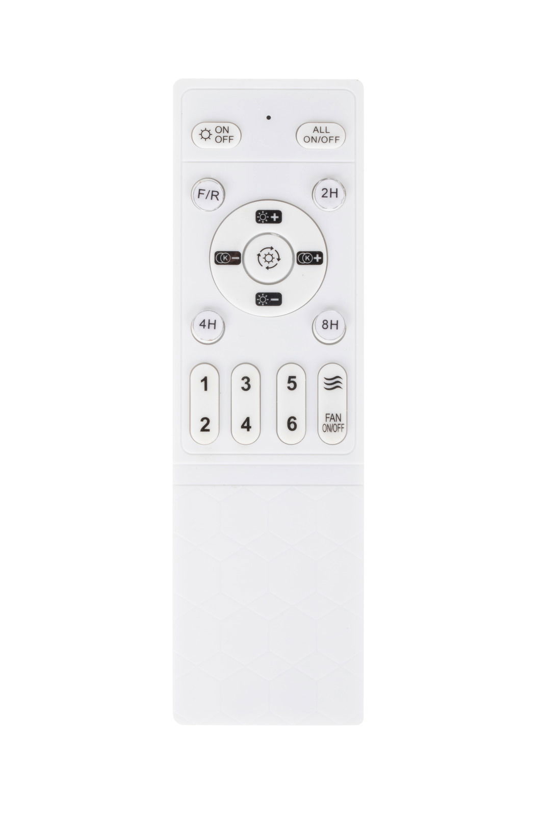 Fernbedienung für Deckenventilator, Vorderansicht