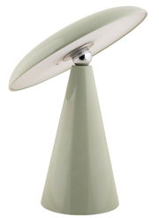 LED Akku Tischleuchte in modernem Design, seitliche Perspektive