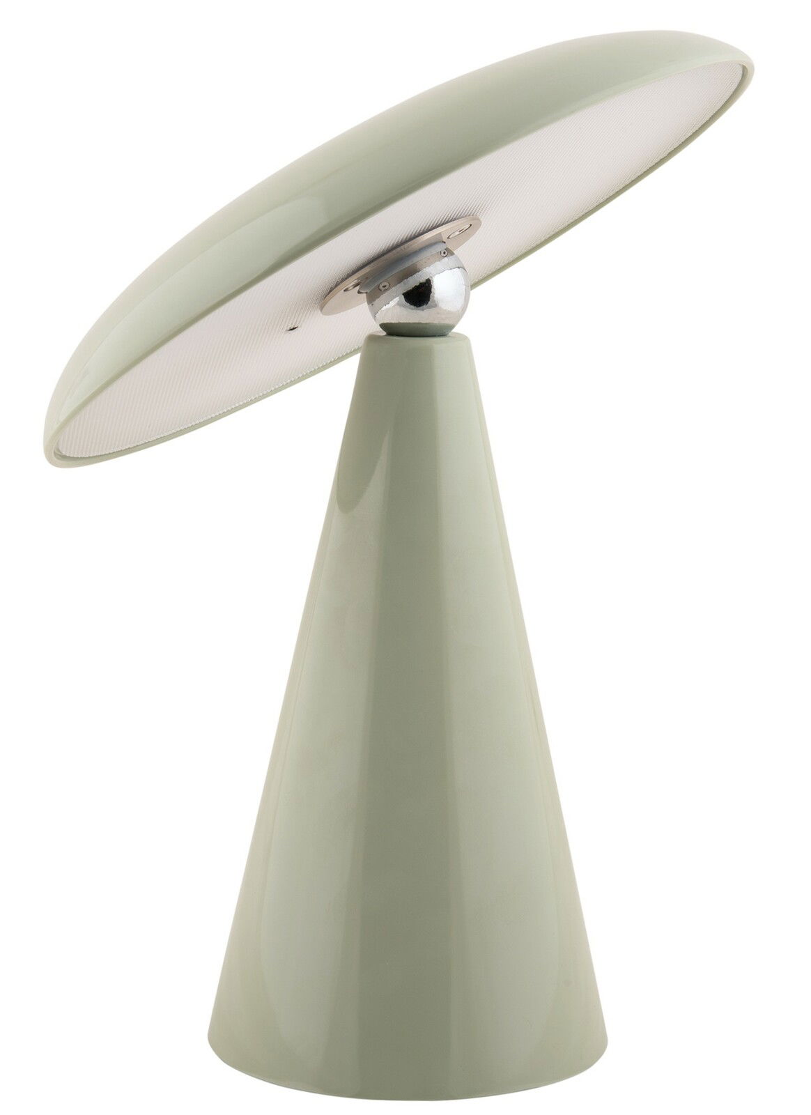 LED Akku Tischleuchte in modernem Design, seitliche Perspektive