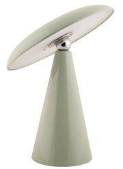 LED Akku Tischleuchte in modernem Design, seitliche Perspektive