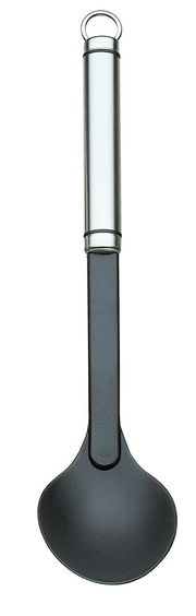 Kochlöffel TwinLine aus Edelstahl und Kunststoff, Ansicht von oben