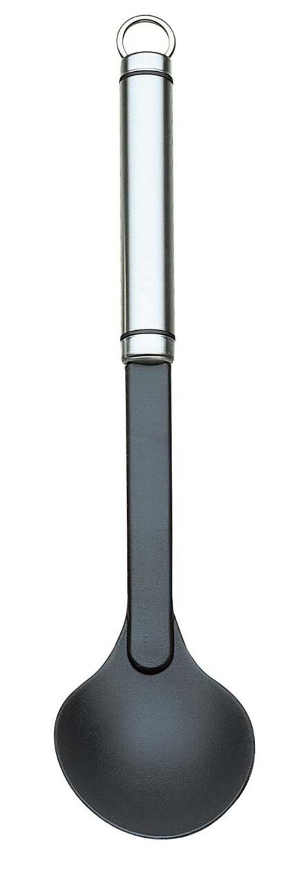 Kochlöffel TwinLine aus Edelstahl und Kunststoff, Ansicht von oben