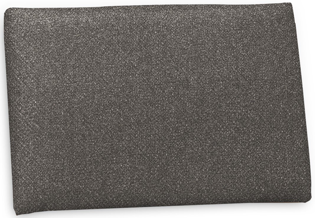 Valnatura Einhängekissen lose LARINO Graues Einhängekissen in Nahaufnahme, rechteckige Form, Textur gut sichtbar