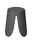 Anthrazitfarbener Hocker Comiso in moderner, minimalistischer Form, frontal abgebildet.