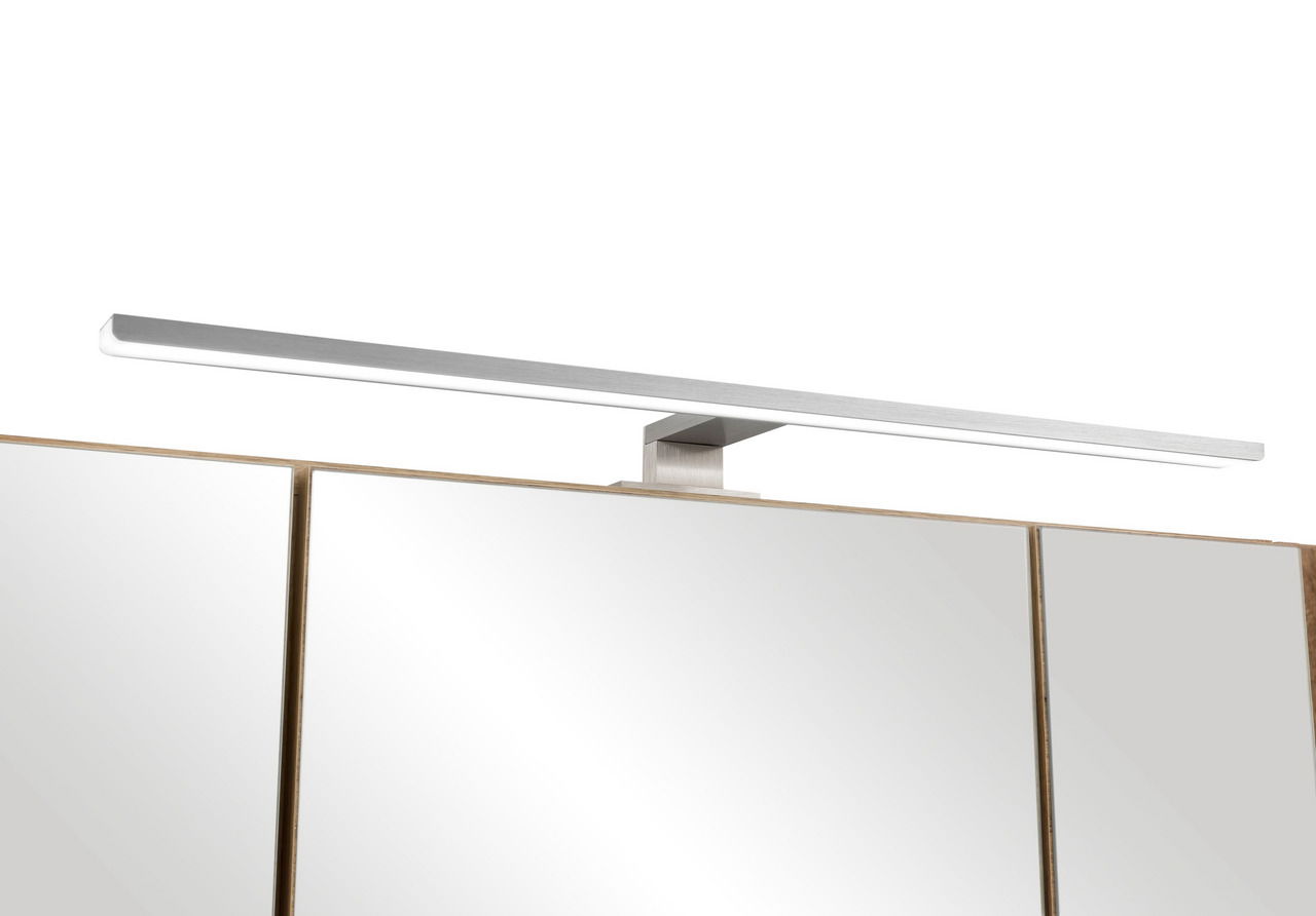 Moderner Spiegelschrank mit LED-Leuchte, Frontansicht