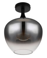 Moderne Deckenleuchte MAXY von Globo Lighting in eleganter, glänzender Optik, von unten betrachtet.