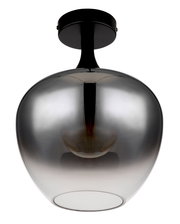 Moderne Deckenleuchte MAXY von Globo Lighting in eleganter, glänzender Optik, von unten betrachtet.