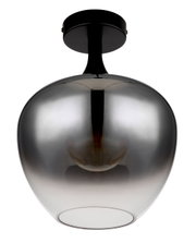 Moderne plafondlamp MAXY van Globo Lighting in een elegante, glanzende uitvoering, gezien van onderaf.