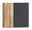 Hängeschrank 65 cm mit Holz- und dunkler Front, Frontalansicht
