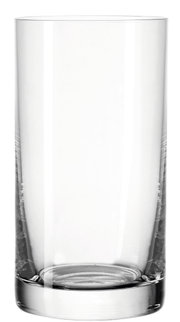 Klares Trinkglas Easy+ 260ml, zylindrische Form, Frontalansicht