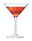 Leonardo Cocktailglas Ciao+ Cocktailglas Ciao+ 200ml mit rotem Getränk, Seitenansicht