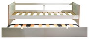 Jugendbett mit ausziehbarem Unterbett, Frontansicht