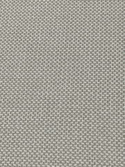 Nahaufnahme eines Stoffmusters in Grau und Weiß mit kleinem geometrischem Muster, von oben betrachtet.