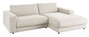 Beige Longchairkombination aus Cordstoff, perspektivisch von vorne rechts fotografiert.