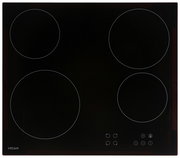 Glaskeramikkochfeld mit vier Kochzonen und Touch-Bedienfeld, Draufsicht