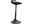 Ergonomische Sitz-Stehhilfe Aeris Muvman in seitlicher Perspektive, mit schwarzem Sitz und verstellbarem Standfuß.