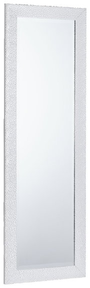 Rechteckiger Spiegel mit strukturiertem Rahmen, Perspektive leicht von der Seite
