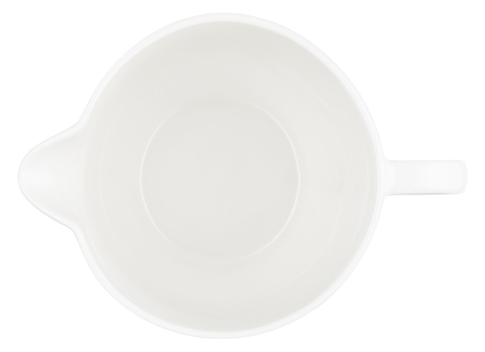 LE CREUSET Mengkom met handvat STONE Weiße Rührschüssel mit Henkel, Draufsicht