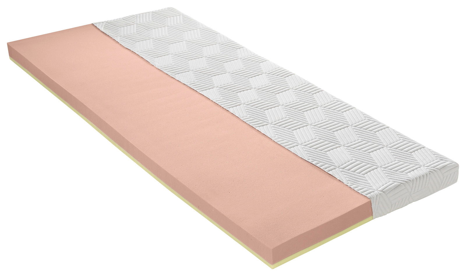 Topper Gel Medium in seitlicher Perspektive mit geometrischem Muster auf der Oberseite