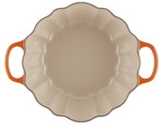 Kürbis-Bräter 24cm in Ofenrot, Draufsicht