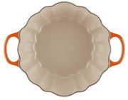 Kürbis-Bräter 24cm in Ofenrot, Draufsicht