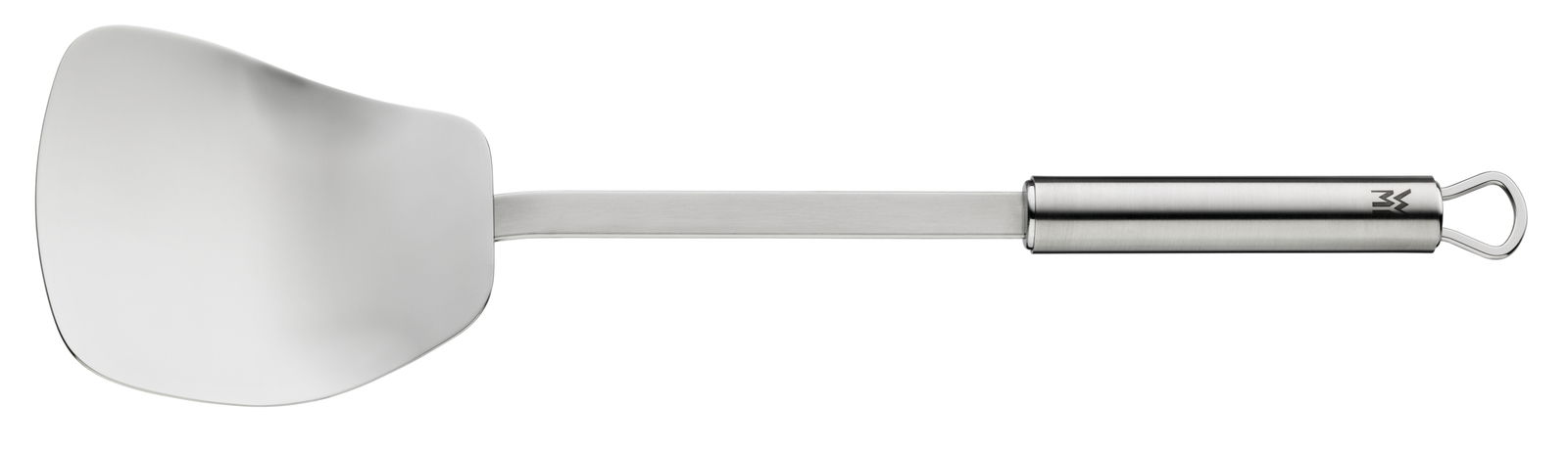 Edelstahl-Wender aus der Seitenperspektive, Teil des Küchenhelfer-Sets Profi 7-tlg.