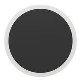 Runde Wandleuchte TALAMELLO 1 in schwarzer und weißer Farbe, Frontalansicht