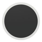 Runde Wandleuchte TALAMELLO 1 in schwarzer und weißer Farbe, Frontalansicht