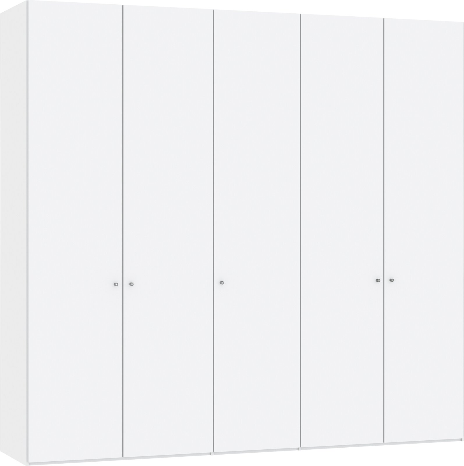 Jutzler Drehtürenschrank 5-trg. JUTZLER Weißer Drehtürenschrank mit fünf Türen, frontale Ansicht