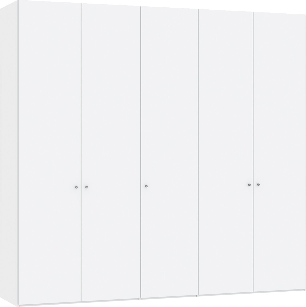 Jutzler Drehtürenschrank 5-trg. JUTZLER Weißer Drehtürenschrank mit fünf Türen, frontale Ansicht