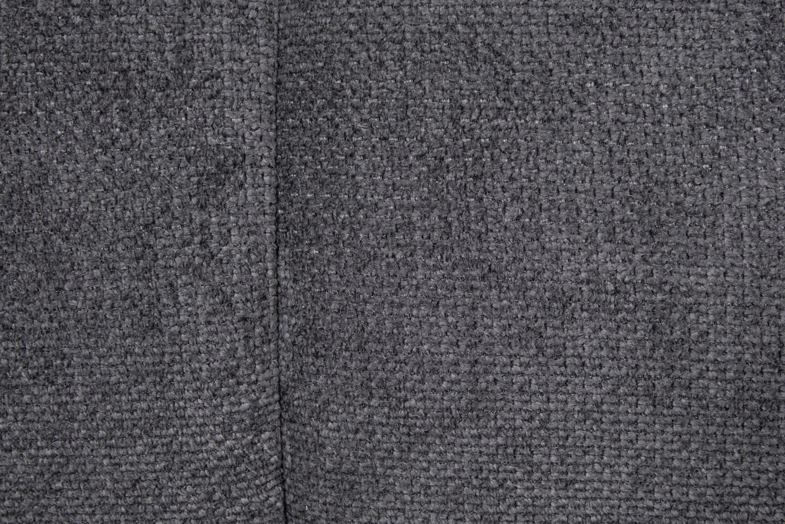 Nahaufnahme des grauen Stoffbezugs der Hockerbank FELLINI II.