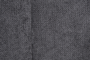Nahaufnahme des grauen Stoffbezugs der Hockerbank FELLINI II.