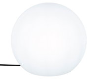 Kugelleuchte BULY 40, weiße Kugelform, seitliche Perspektive