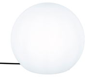 Kugelleuchte BULY 40, weiße Kugelform, seitliche Perspektive