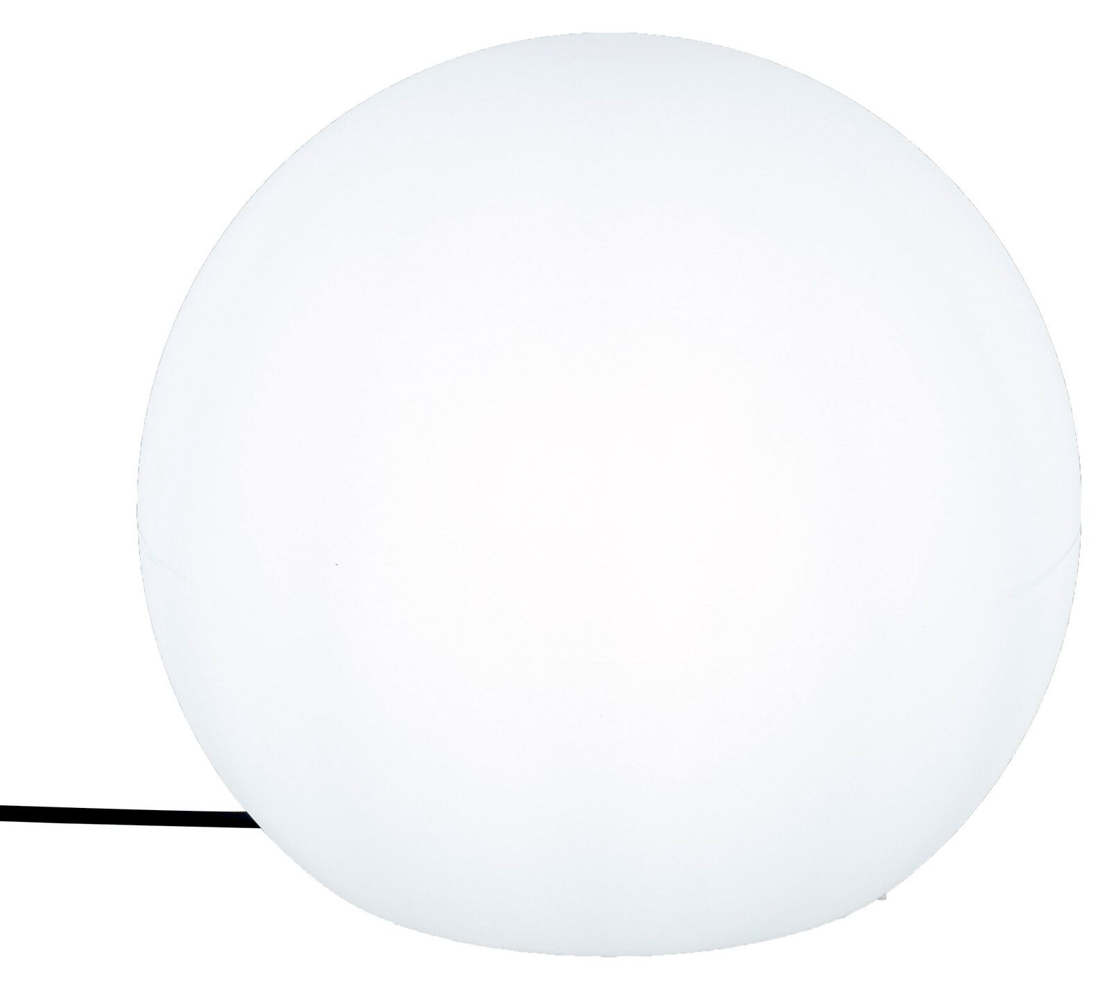 Kugelleuchte BULY 40, weiße Kugelform, seitliche Perspektive