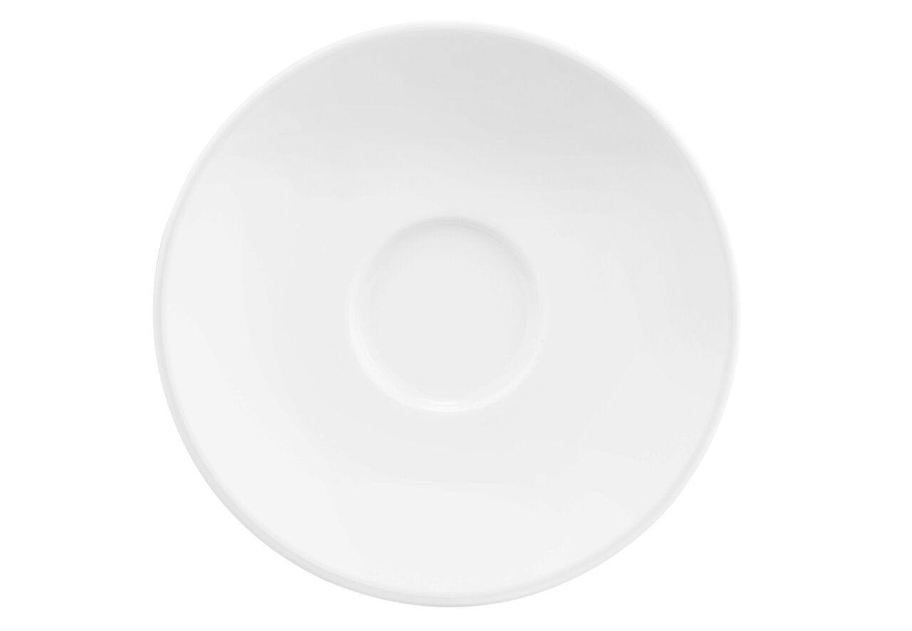 Seltmann Weiden schoteltje LIFE Weiße Kombi-Untertasse Life, 13,5 cm, Draufsicht