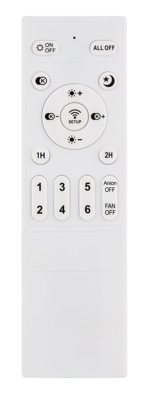 Fernbedienung für LED-Deckenventilator, Vorderansicht