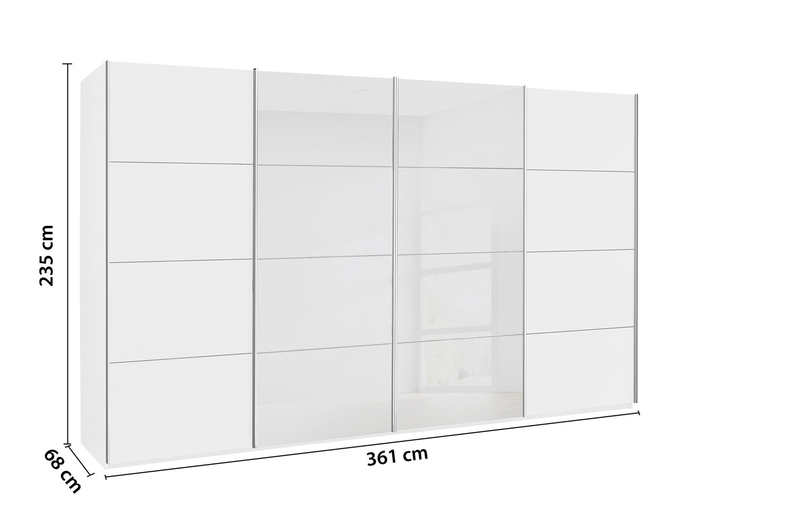 Novel Synchron-Schwebetürenschrank SALIGO