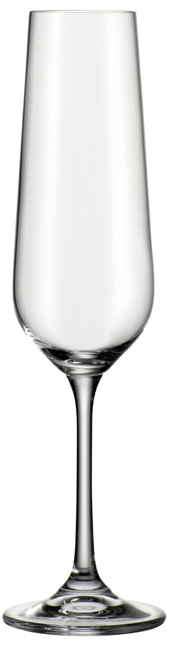 Elegante champagneglas 222 ml Lucca, afgebeeld van voren