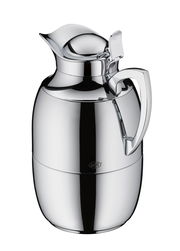 Silberne Isolierkanne Juwel mit glänzender Oberfläche, seitliche Perspektive