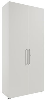 Hochschrank mit zwei Türen, seitliche Perspektive