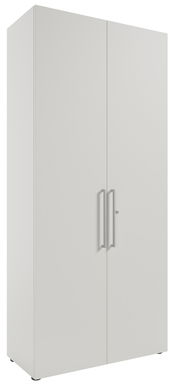 Hochschrank mit zwei Türen, seitliche Perspektive